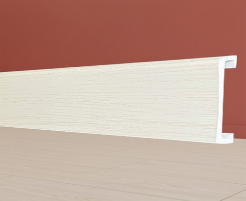 картинка Плинтус - Наличник Декор С04-1 дуб беленый 70*17*2400 мм от магазина