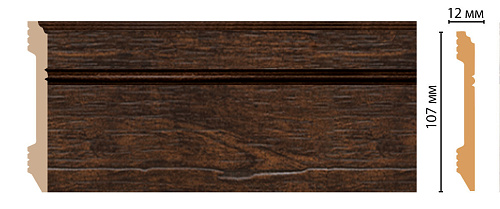 картинка D105-966 плинтус напольный DECOMASTER <107*12> от магазина