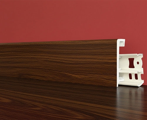 картинка Плинтус Декор С06-1 орех миланский 80мм 2,5м от магазина