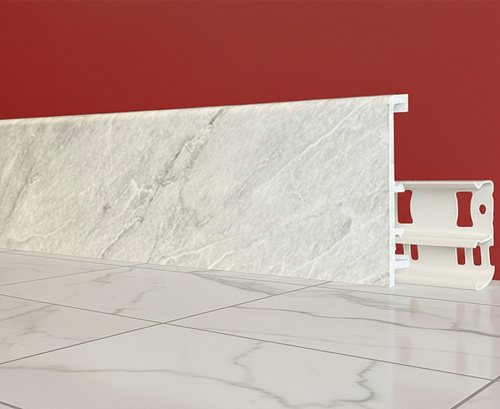 картинка Плинтус Декор С08-1 оникс серый 100мм 2,5м от магазина