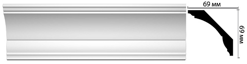 картинка D100 Плинтус DECOMASTER<69*69> от магазина