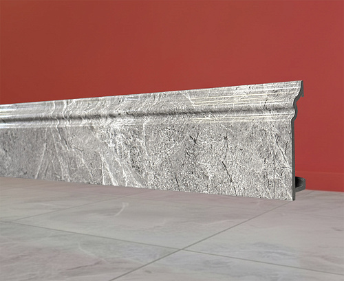 картинка Плинтус Декор С02-1 гранит темный 80мм 2,4м от магазина