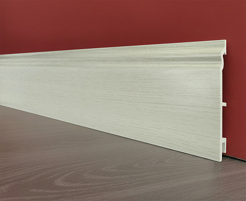 картинка Плинтус Декор С03-1 дуб беленый 120мм 2,5 от магазина