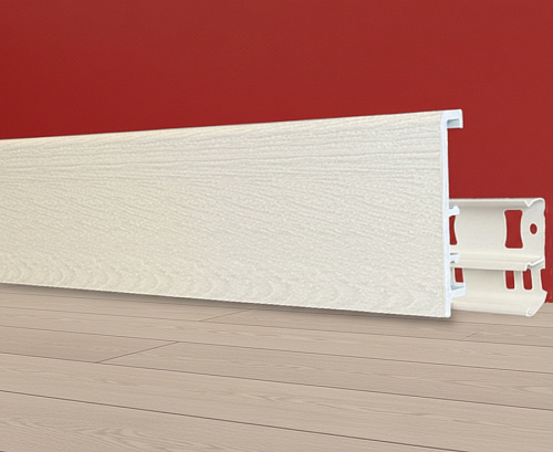 картинка Плинтус Декор С08-1 бук белый 100мм 2,5м от магазина