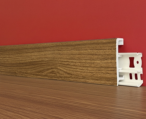 картинка Плинтус Декор С06-1 бук темный 80мм 2,5м от магазина