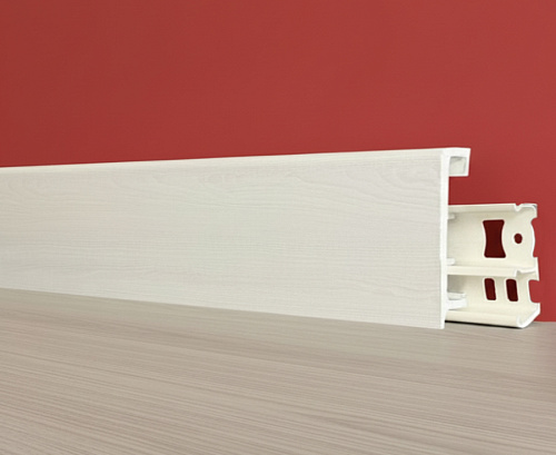 картинка Плинтус Декор С06-1 клен серебристый 80мм 2,5м от магазина