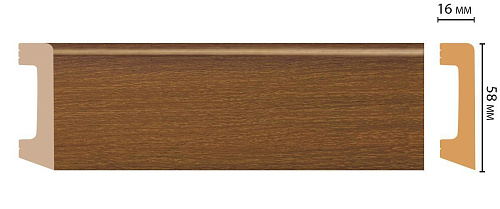 картинка D234-85 плинтус DECOMASTER <58*16>(15шт) от магазина