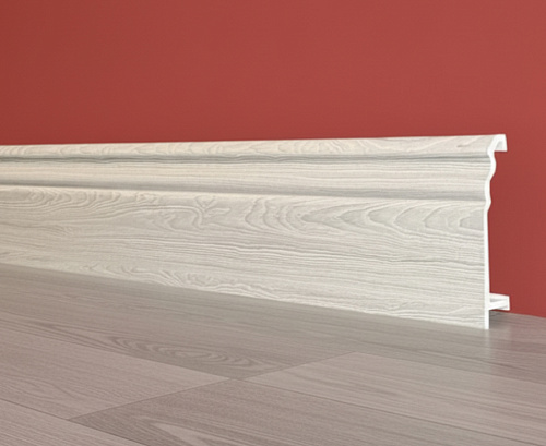 картинка Плинтус Декор С07-1 Серый тополь композит 100мм 2,5м от магазина