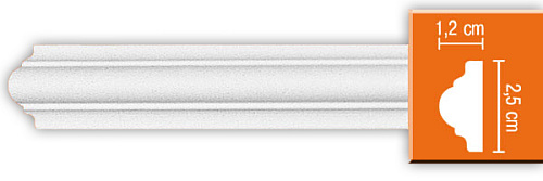 картинка 97012F молдинг FLEX DECOMASTER <25х12х2400мм>(65шт) от магазина