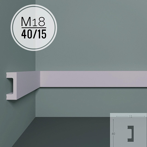 картинка Молдинг XPS POLYMER M 18 40/15  <40*15> от магазина