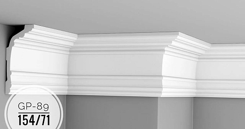 картинка Плинтус потолочный GP-89 <154*71> от магазина