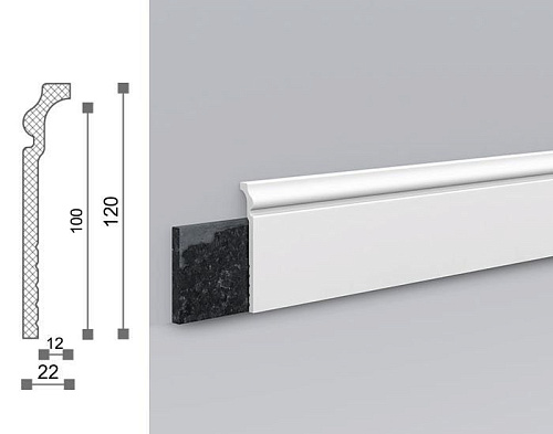 картинка CF3 Профиль Бельгия Wallstyl<120*22>2м(19шт) от магазина