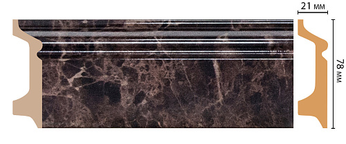 картинка D122-713 плинтус напольн.DECOMASTER <78*21> (16шт) от магазина