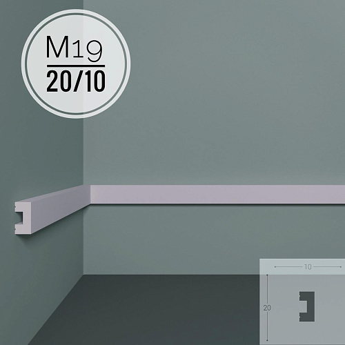 картинка Молдинг XPS POLYMER M 19 20/10  <20*10> от магазина