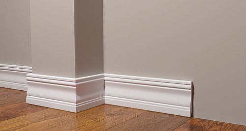 картинка 153 A плинтус широкий с каб.каналом Декор-Дизайн(20шт) от магазина