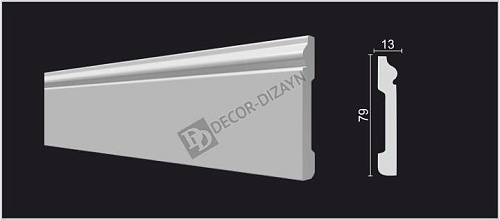 картинка DD005 Плинтус Декор-Дизайн<79*13>(24шт) от магазина