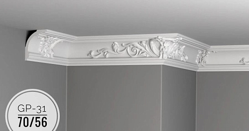 картинка Плинтус потолочный GP-31 <70*56> от магазина