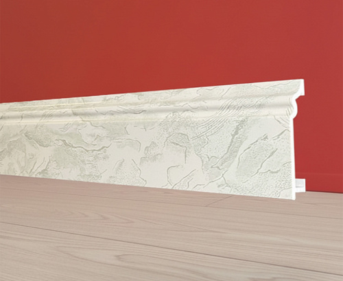 картинка Плинтус Декор С02-1 опал 80мм 2,4м от магазина