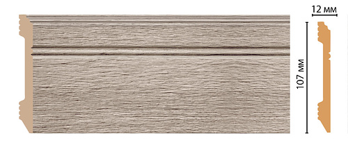 картинка D105-77 плинтус напольный DECOMASTER <107*12> (18шт)  от магазина