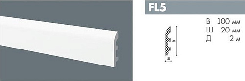картинка FL5 профиль Бельгия Floorstyl<100*20>2м от магазина