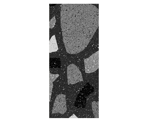 картинка Панель (1200*2800*1мм)Terrazzo Grey №2 Глянцевое покрытие AURA FLEX от магазина