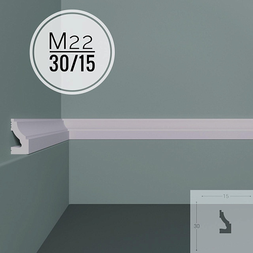 картинка Молдинг XPS POLYMER M 22   30/15 от магазина