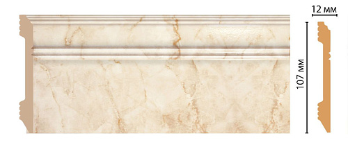 картинка D105-80 плинтус напольный DECOMASTER <107*12> (18шт) от магазина