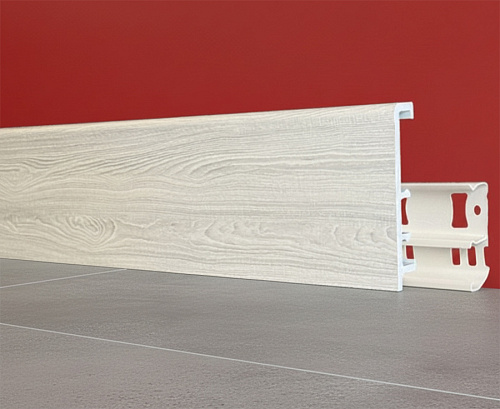 картинка Плинтус Декор С08-1 серый тополь 100мм 2,5м от магазина