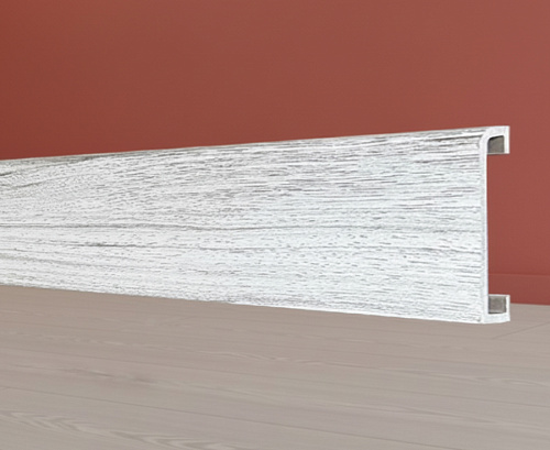 картинка Плинтус - Наличник Декор С04-1 ясень белый 70*17*2400 мм от магазина