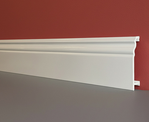 картинка Плинтус Декор С07-1 Серый глянец композит 100мм 2,5м от магазина