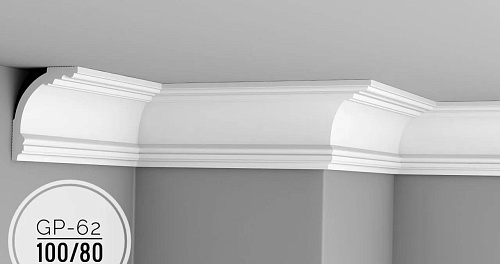 картинка Плинтус потолочный GP-62 <100*80> от магазина