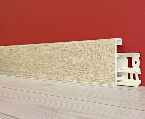картинка Плинтус Декор С06-1 вяз серый 80мм 2,5м от магазина