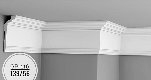 картинка Плинтус потолочный  GP-116 <139*56> от магазина