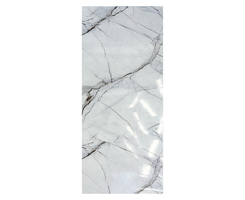 картинка Гибкий мрамор Каррара-147 с двойным лаком 2,5мм 1,2м*2,8м DUROFLEX от магазина