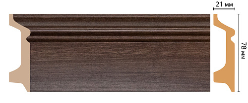 картинка D122-74 плинтус напольн.DECOMASTER <78*21> от магазина