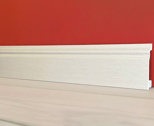 картинка Плинтус Декор С01-1 дуб беленый 100мм 2,4м от магазина