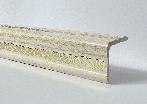 картинка  Уголок ПВХ Д03 айвори золото 30*30*2,7м(20шт) от магазина