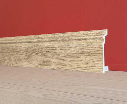 картинка Плинтус Декор С02-1 липа 80мм 2,4м от магазина