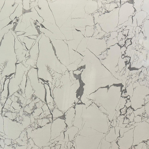 картинка Гибкий мрамор Каррара-104 с двойным лаком 2,5мм 1,2м*2,8м DUROFLEX от магазина
