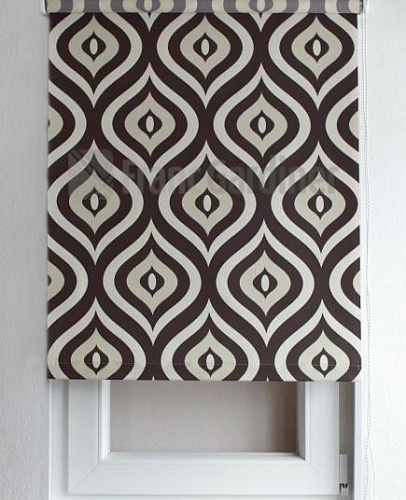 картинка Штора рулонная Geometry 60*190см капля черная от магазина