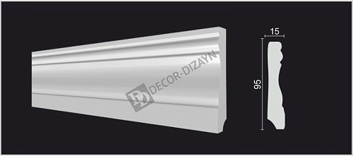 картинка 153 A плинтус Декор-Дизайн<95*15>(18шт) от магазина