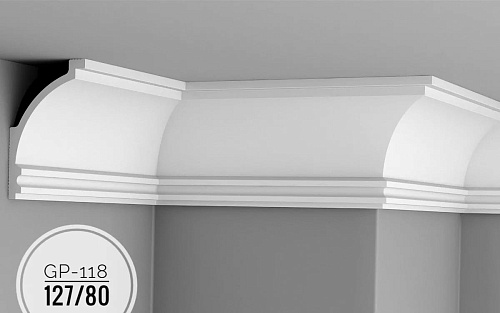 картинка Плинтус потолочный  GP-118 <127*80> от магазина