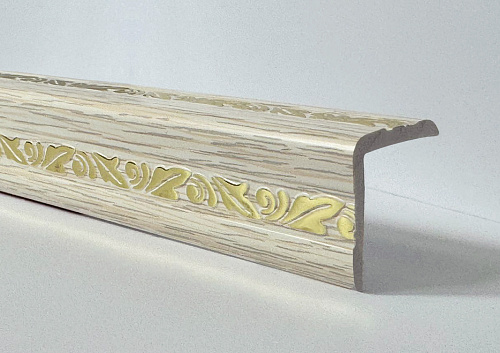 картинка  Уголок ПВХ Д03 лимба золото 30*30*2,7м от магазина