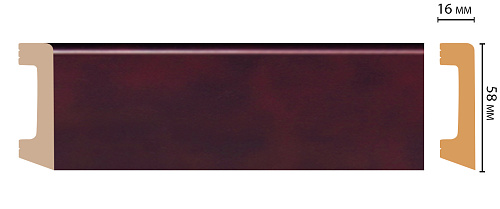 картинка D234-62 плинтус DECOMASTER <58*16> от магазина