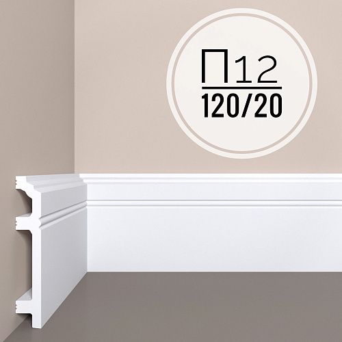 картинка Плинтус XPS POLYMER П 12 120/20  <120*20> от магазина