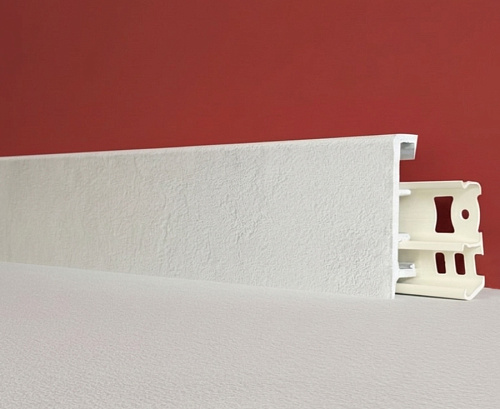 картинка Плинтус Декор С06-1 бетон светлый 80мм 2,5м от магазина