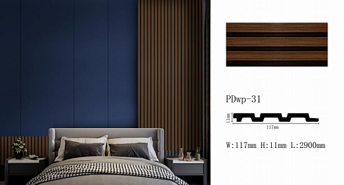 картинка Панель декоративная (молдинг) PDWP-31 <117*11*2900> PENOPOL DECOR от магазина
