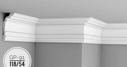картинка Плинтус потолочный GP-91 <118*54> от магазина