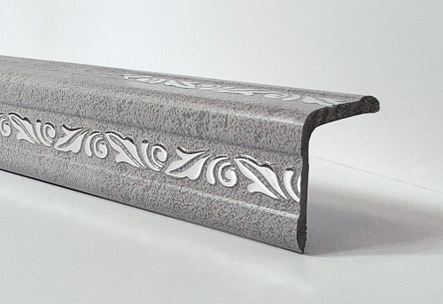 картинка Уголок ПВХ Д03 бетон светлый серебро 30*30*2,7м от магазина