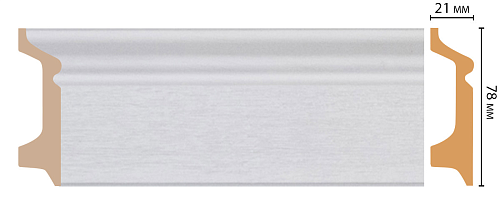 картинка D122-70 плинтус напольн.DECOMASTER <78*21> (16шт) от магазина